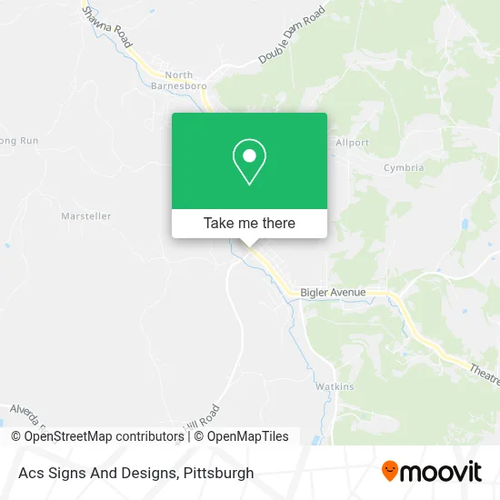 Acs Signs And Designs map