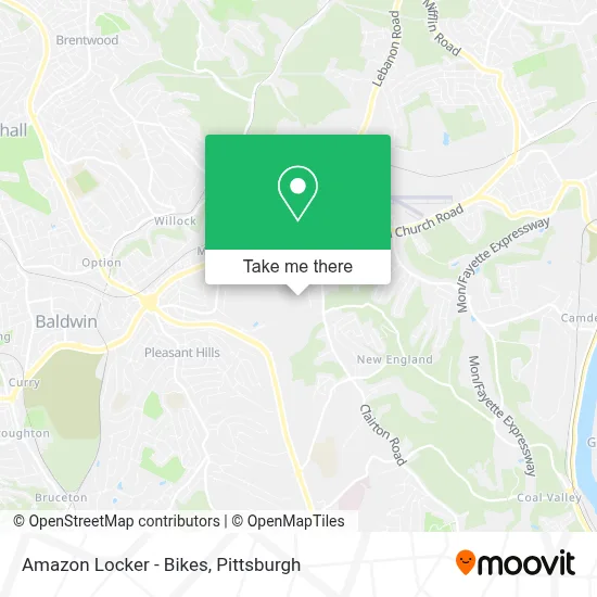 Amazon Locker - Bikes map