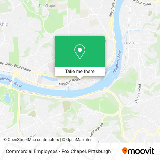 Commercial Employees - Fox Chapel map
