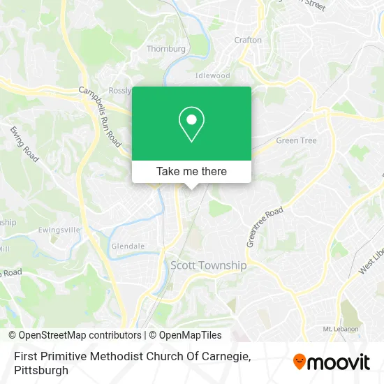 First Primitive Methodist Church Of Carnegie map