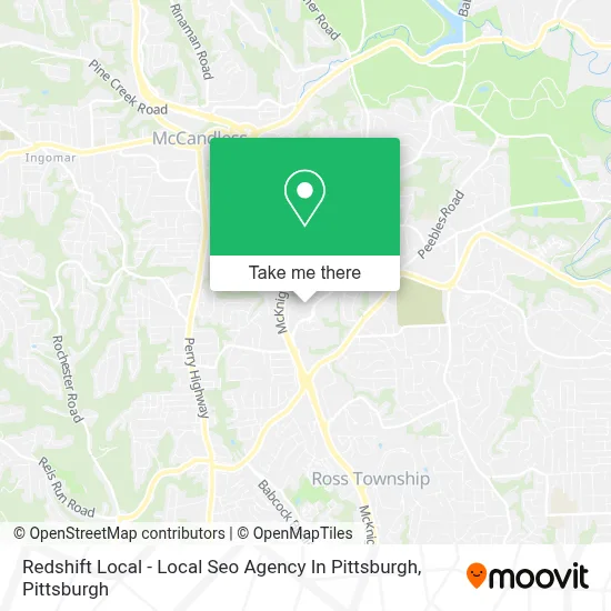 Redshift Local - Local Seo Agency In Pittsburgh map