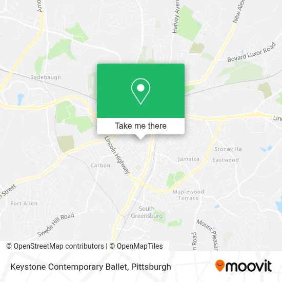 Keystone Contemporary Ballet map