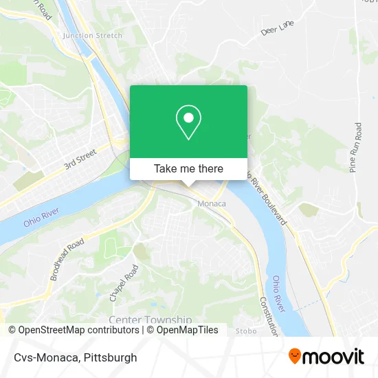 Cvs-Monaca map