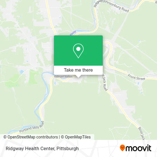 Ridgway Health Center map
