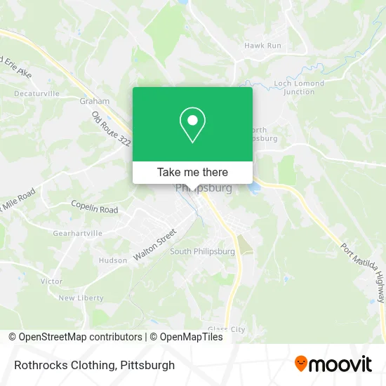 Rothrocks Clothing map