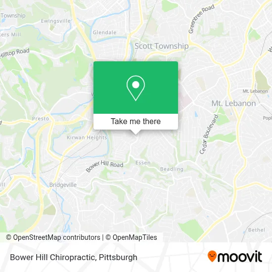 Bower Hill Chiropractic map
