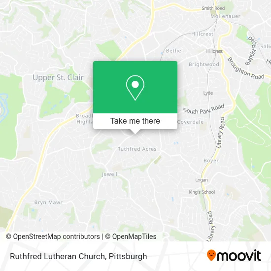 Ruthfred Lutheran Church map