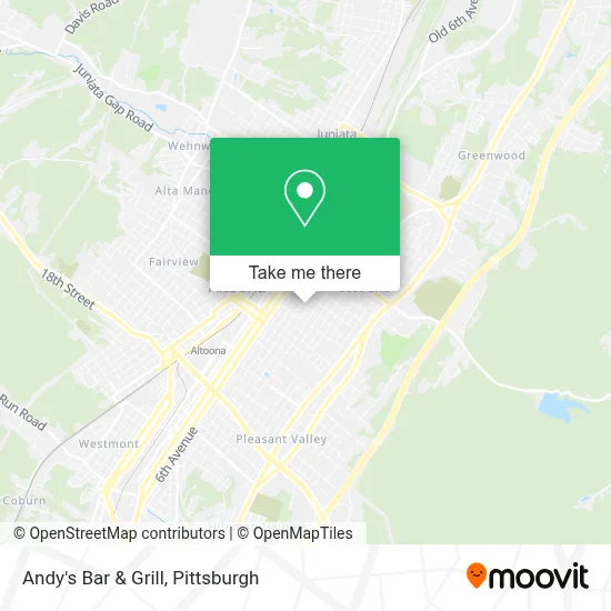 Andy's Bar & Grill map