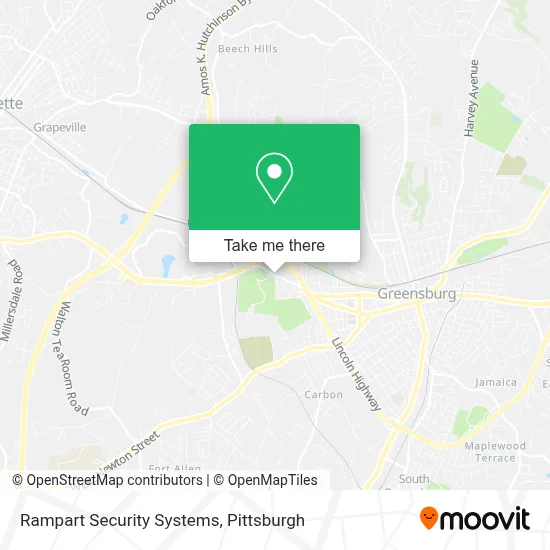 Rampart Security Systems map