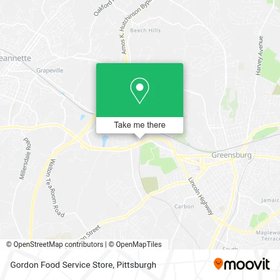 Gordon Food Service Store map