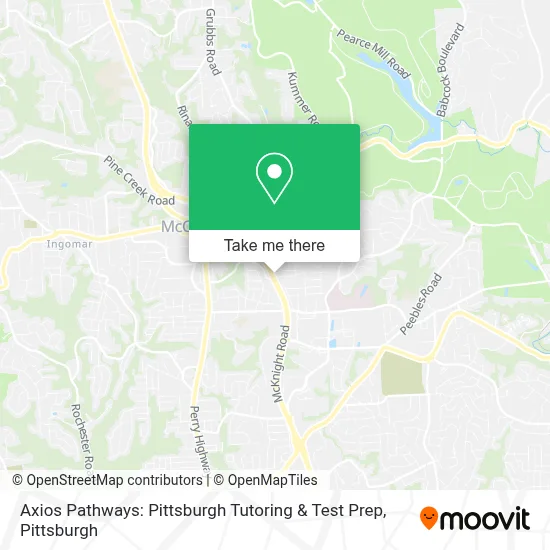 Axios Pathways: Pittsburgh Tutoring & Test Prep map