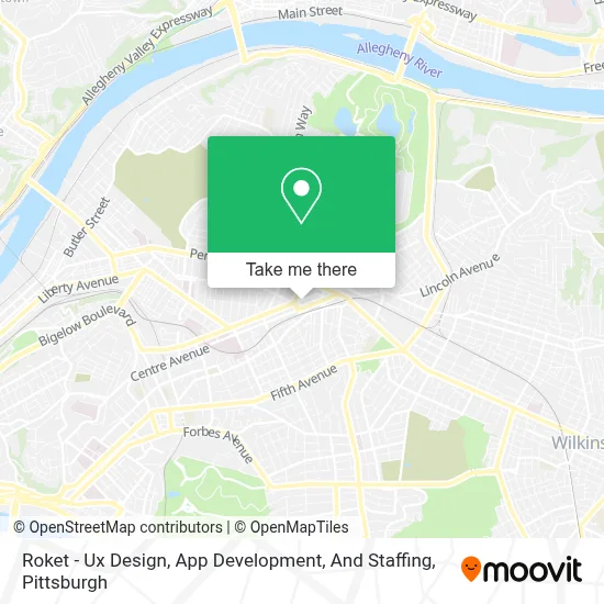 Roket - Ux Design, App Development, And Staffing map