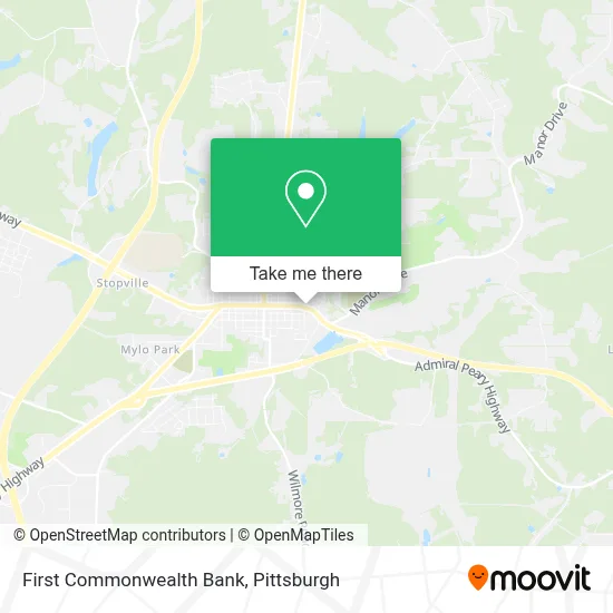 First Commonwealth Bank map