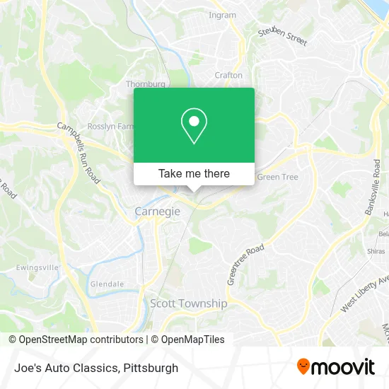 Joe's Auto Classics map