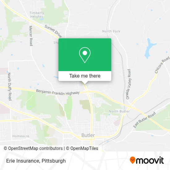 Erie Insurance map