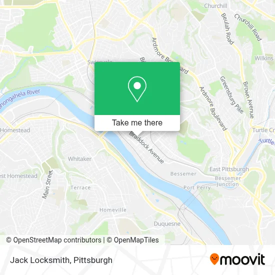 Jack Locksmith map