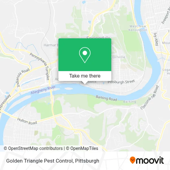 Golden Triangle Pest Control map