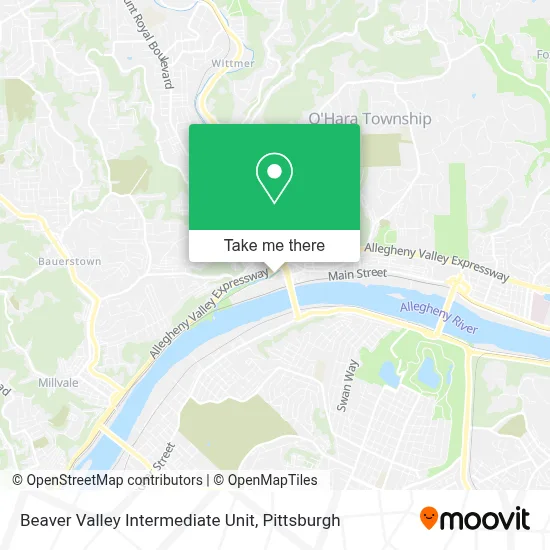 Beaver Valley Intermediate Unit map