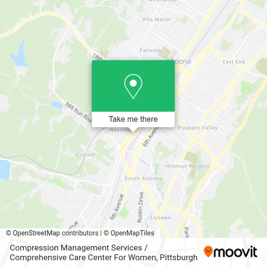 Compression Management Services / Comprehensive Care Center For Women map