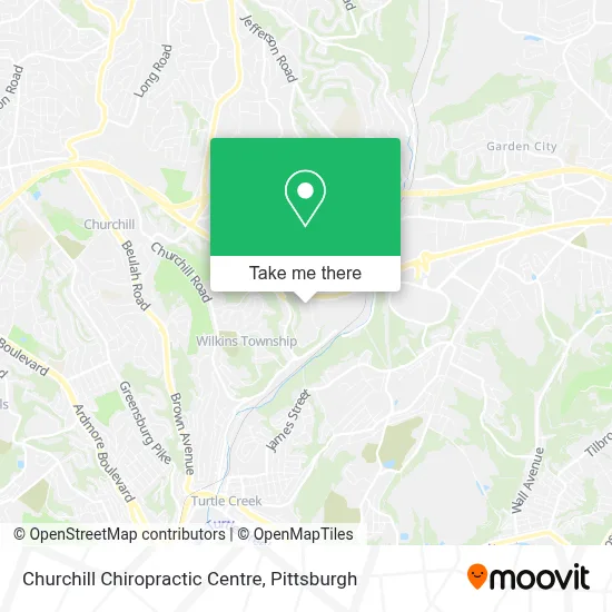 Churchill Chiropractic Centre map