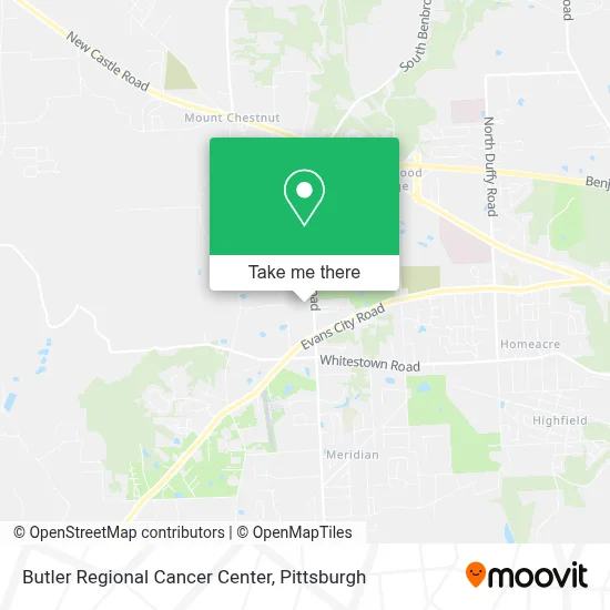 Butler Regional Cancer Center map