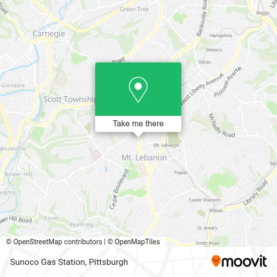 Sunoco Gas Station map