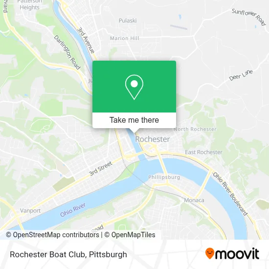 Rochester Boat Club map