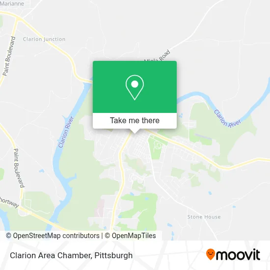 Clarion Area Chamber map