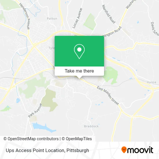 Ups Access Point Location map