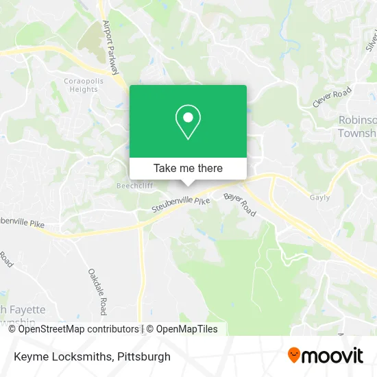 Keyme Locksmiths map