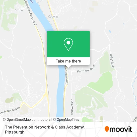 The Prevention Network & Class Academy map