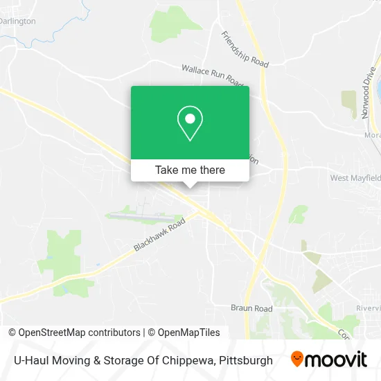 U-Haul Moving & Storage Of Chippewa map