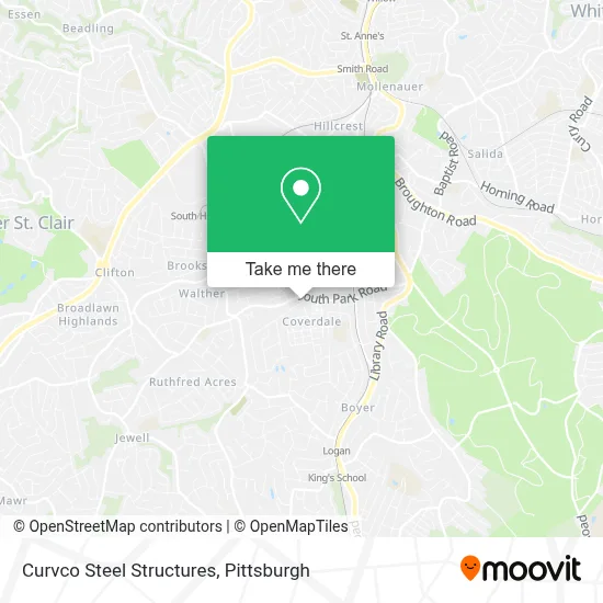 Curvco Steel Structures map