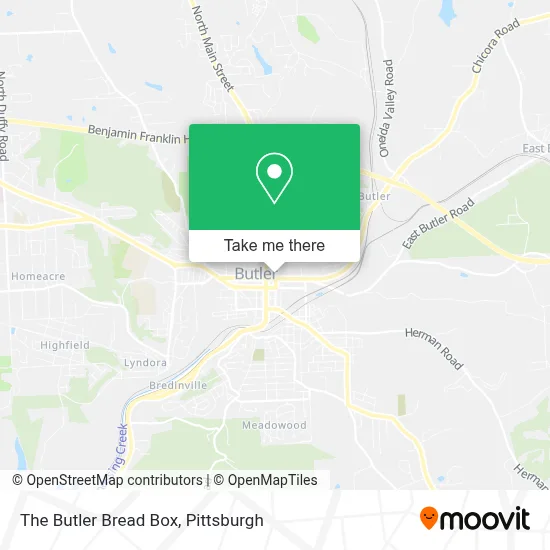The Butler Bread Box map