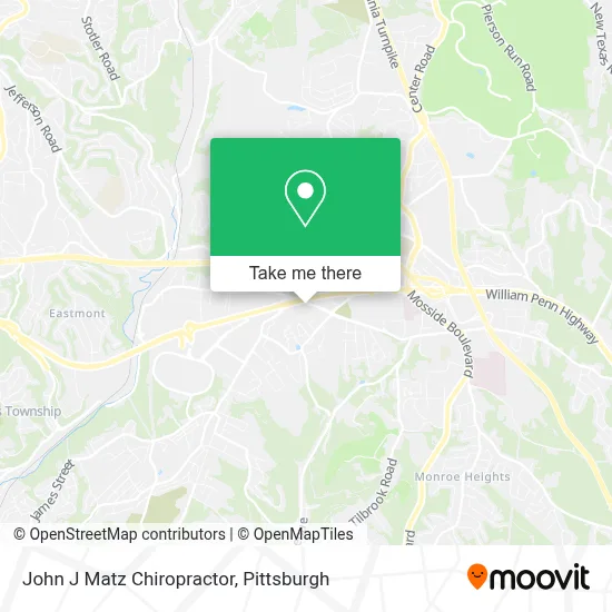 John J Matz Chiropractor map