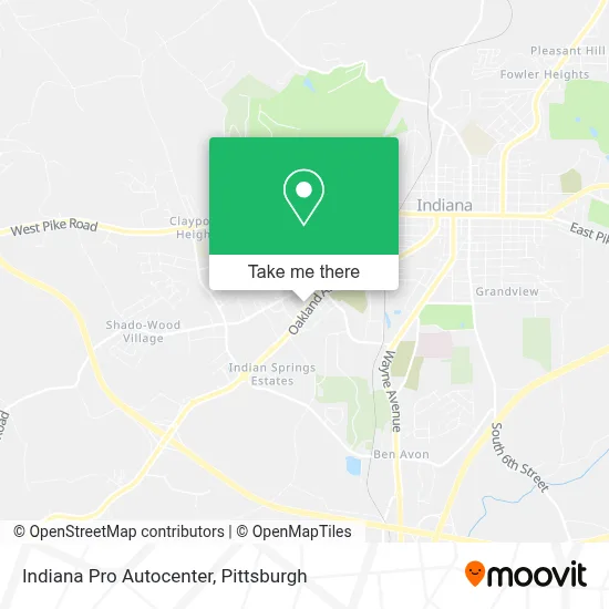 Indiana Pro Autocenter map