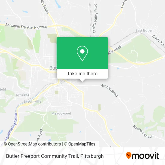 Butler Freeport Community Trail map