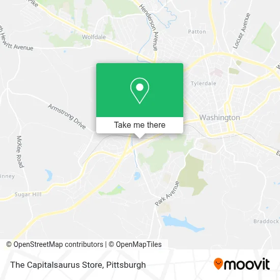 The Capitalsaurus Store map