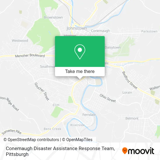Conemaugh Disaster Assistance Response Team map
