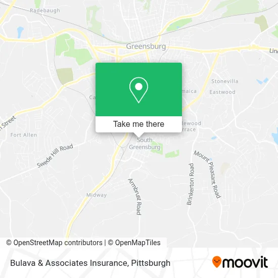Bulava & Associates Insurance map
