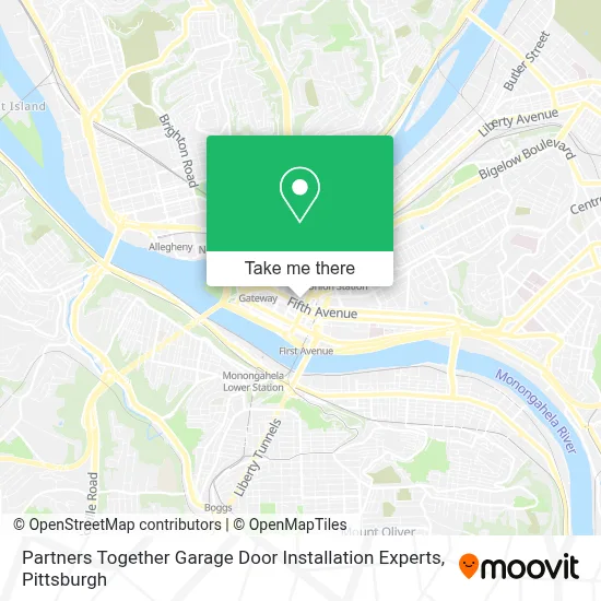 Partners Together Garage Door Installation Experts map
