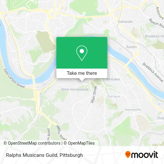 Ralphs Musicans Guild map