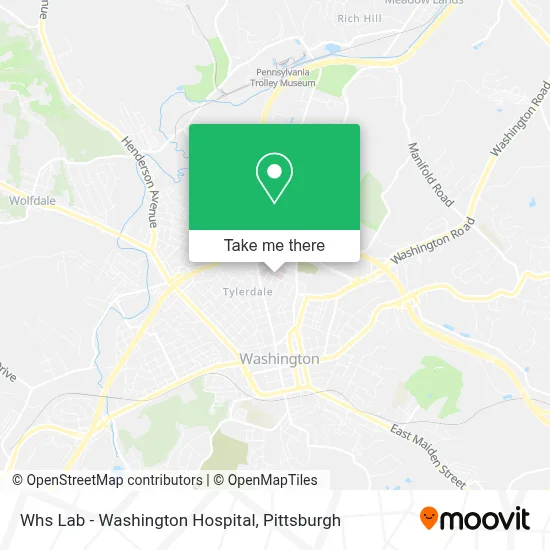 Whs Lab - Washington Hospital map