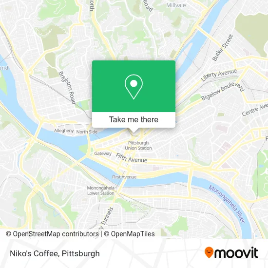 Niko's Coffee map
