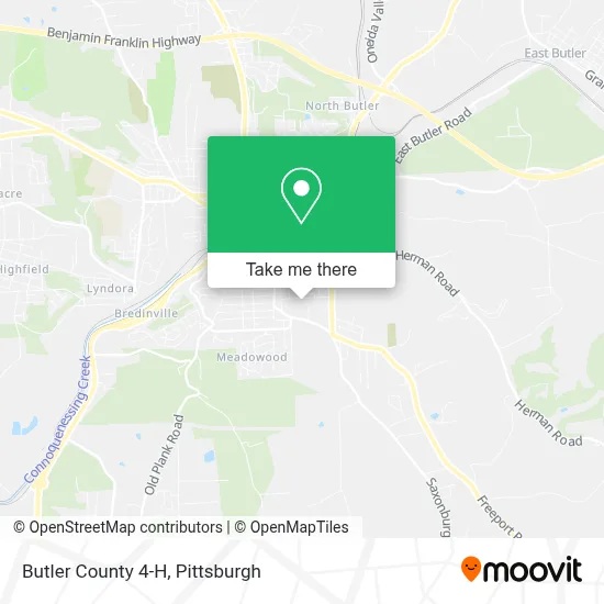 Butler County 4-H map