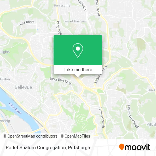 Rodef Shalom Congregation map