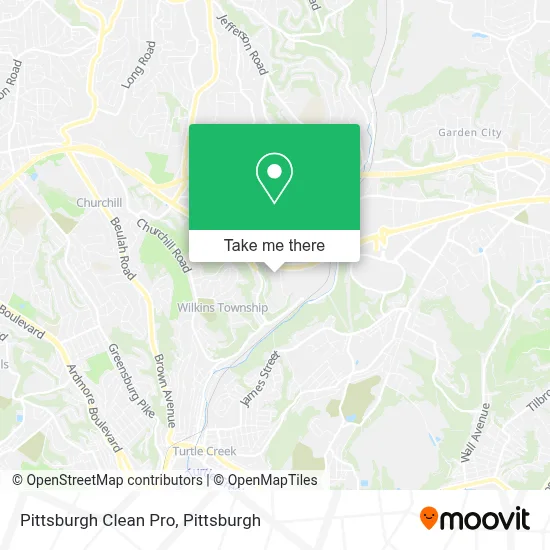 Pittsburgh Clean Pro map
