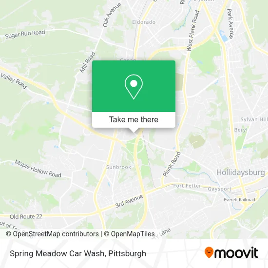Spring Meadow Car Wash map