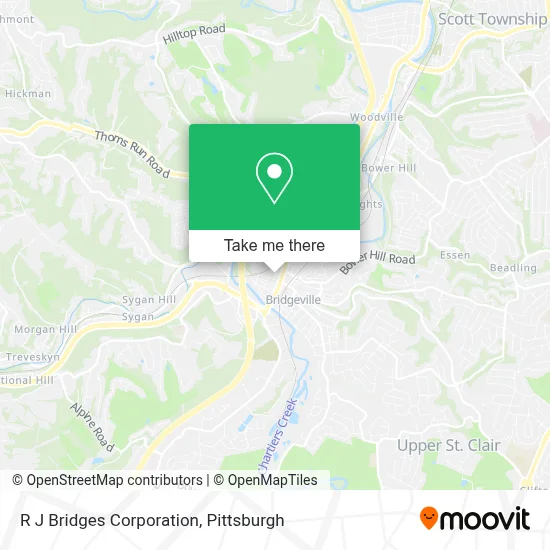 R J Bridges Corporation map
