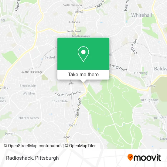 Radioshack map